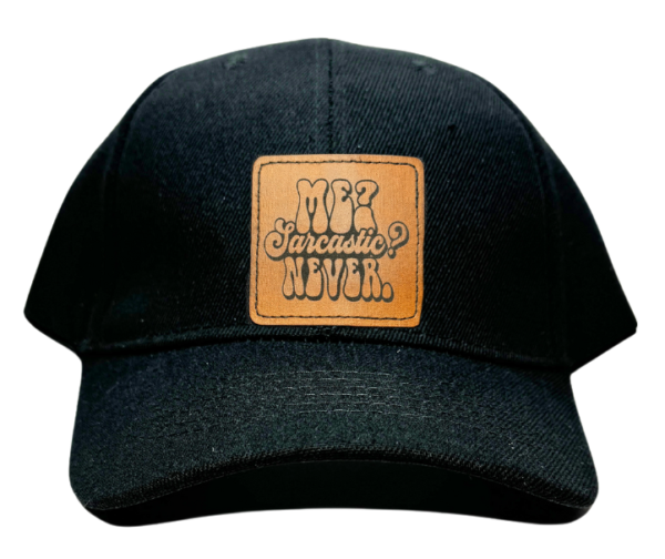 Custom Leatherette Hat Patch Baseball Caps - Image 5