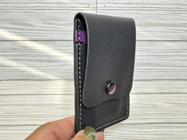 LEATHER MINIMALIST SNAP WALLETS - Image 9