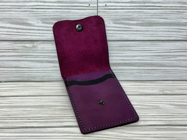 LEATHER MINIMALIST SNAP WALLETS - Image 4