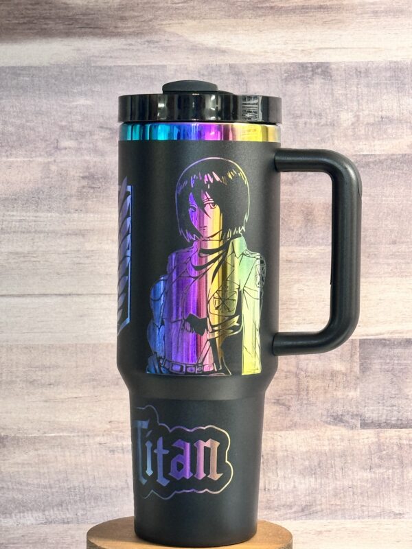 40oz Rainbow Stainless Steel Laser Engraved Tumblers - Image 6