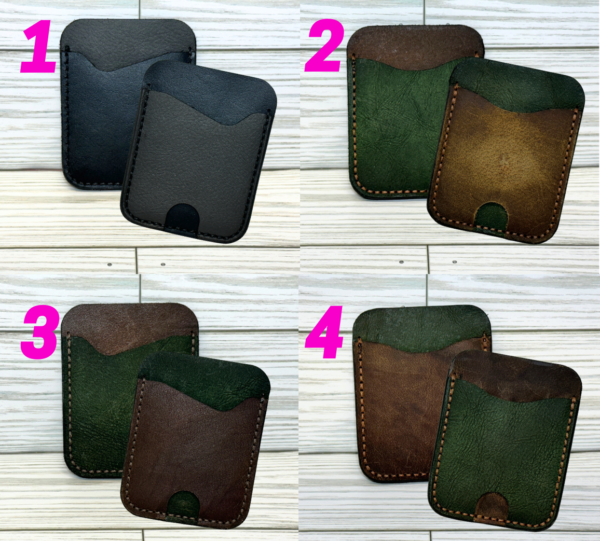 LEATHER MINIMALIST CARD WALLETS - Image 2