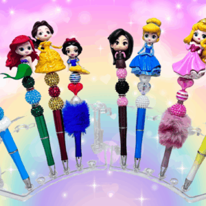 ✨ Premade Princesses & Friends Beadable Pens – Royal Writing Fun! ✨