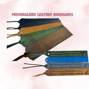 Personalized Leather Bookmark – Custom Engraved
